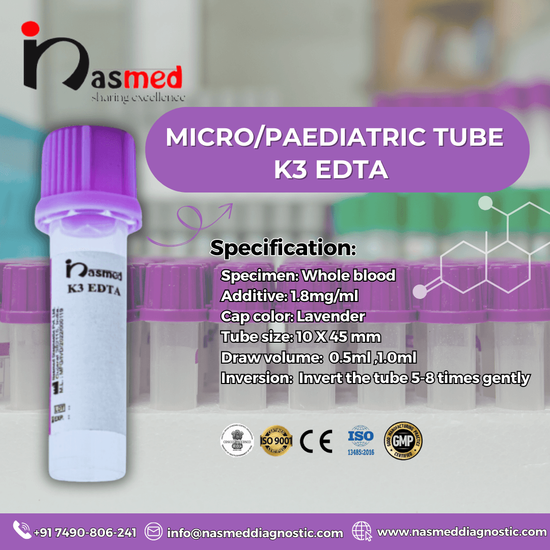 k3 edta micro paediatric tube in karnataka supplier