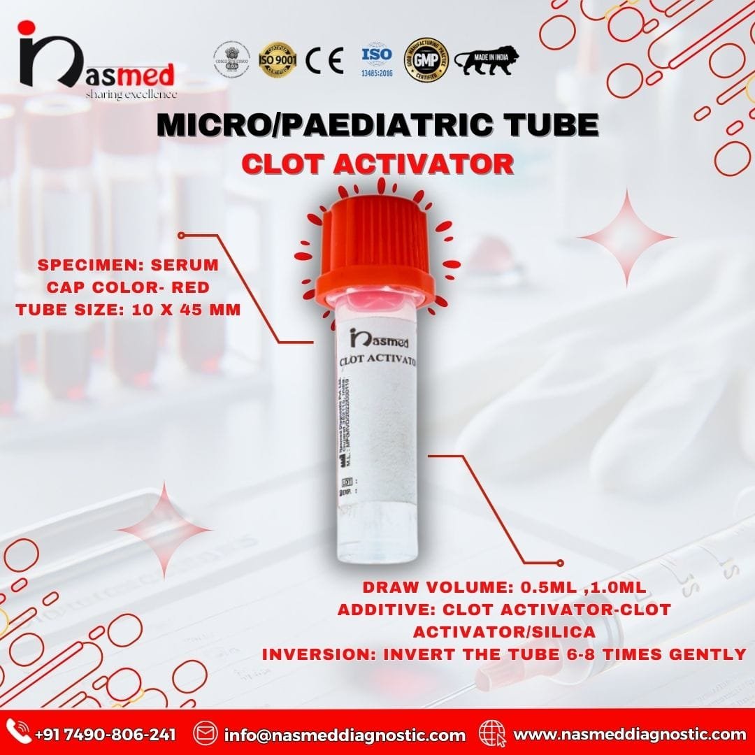 clot activator micro paediatric tube in bihar manufacturer