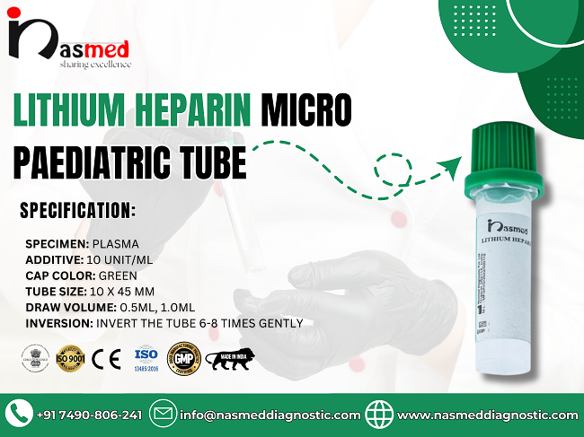 lithium heparin micro paediatric tube in maharashtra india