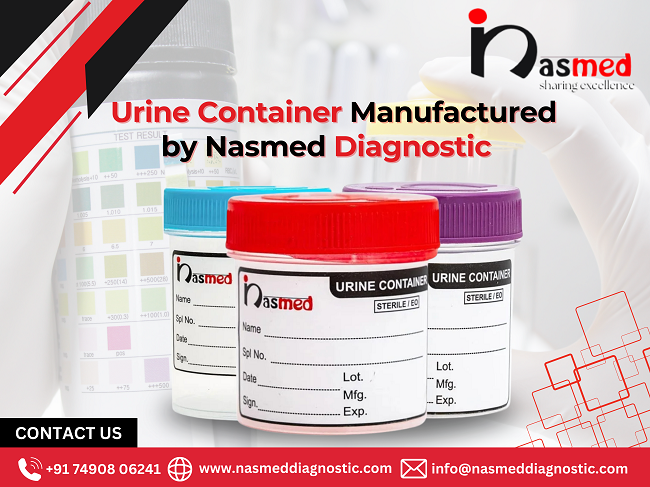 urine container manufactured by nasmed diagnostic