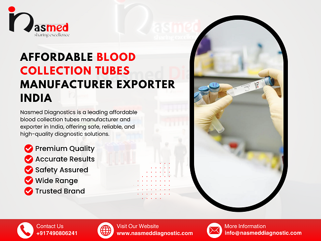 affordable blood collection tubes manufacturer exporter india gujarat ahmedabad