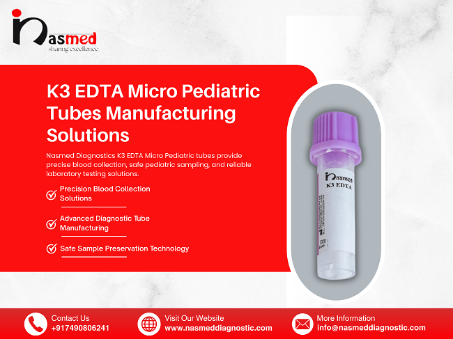 k3 edta micro pediatric tubes manufacturing solutions india