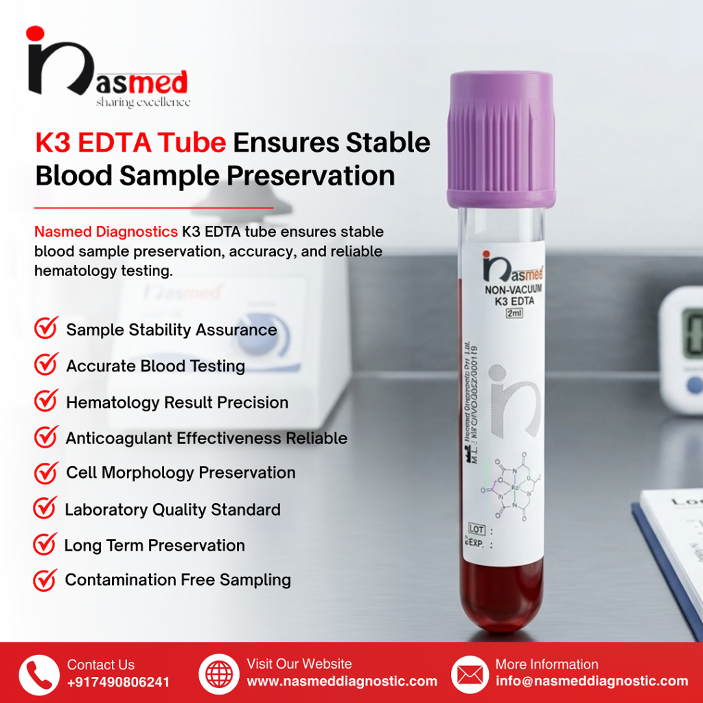Ensure Stable Blood Samples with K3 EDTA Tube