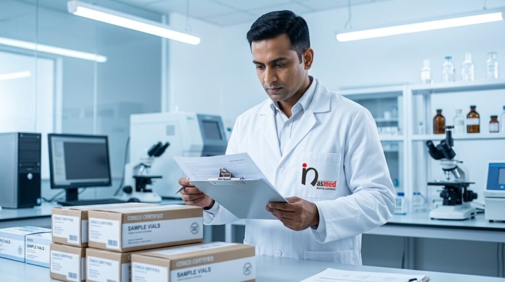 nasmed expert cheking blood tubes