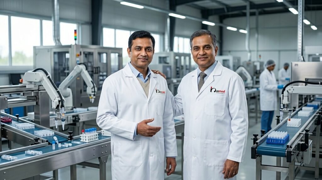 2 men in nasmed labs 