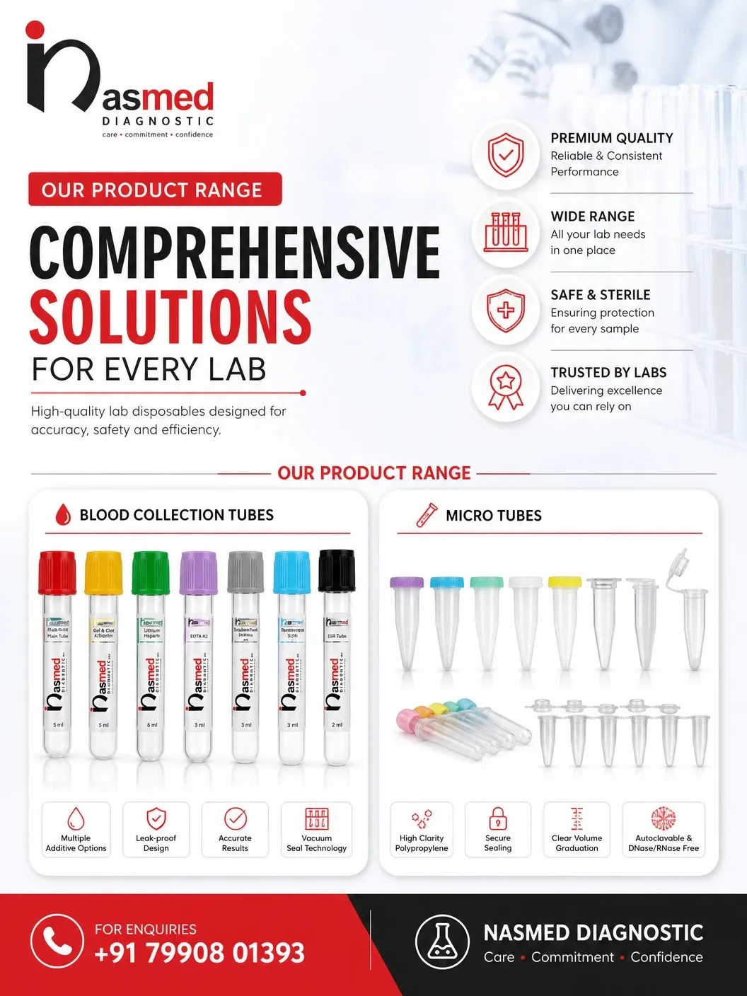 nasmed diagnostic blood collection tubes